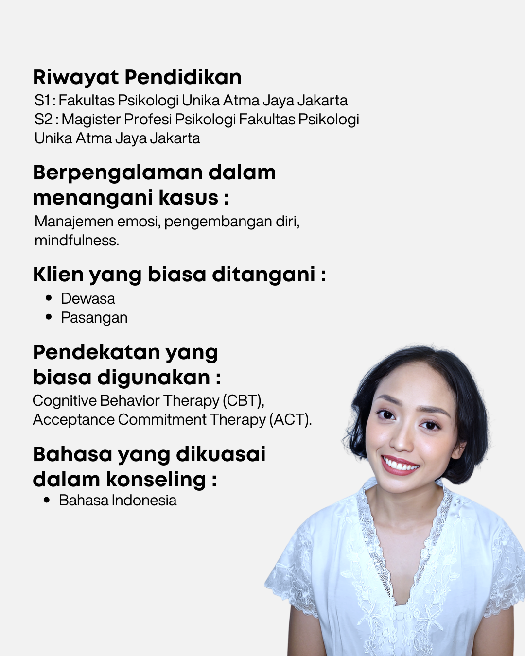 Laura Ajawaila, M. Psi., Psikolog