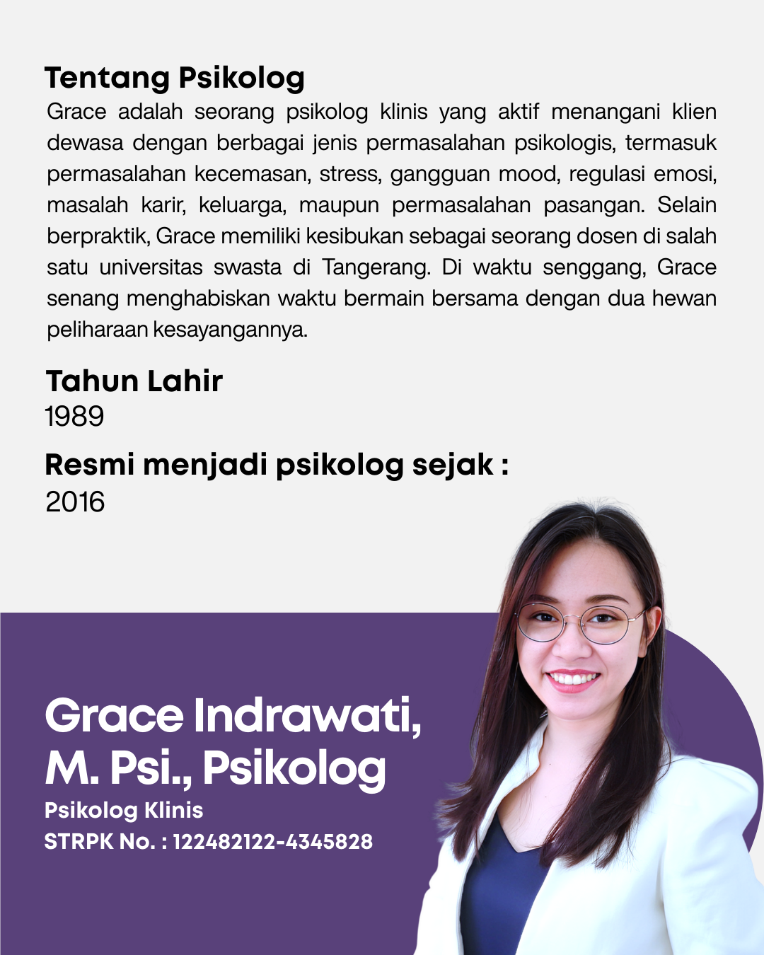 Brainspotting Therapy dengan Grace Indrawati, M. Psi., Psikolog